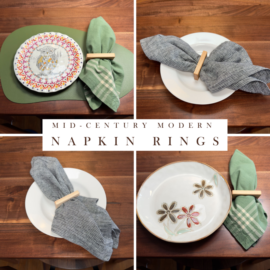 Hardwood Napkin Rings (Set of 4)