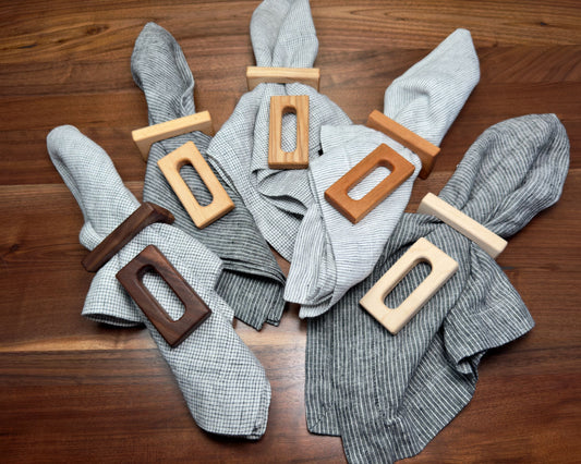 Hardwood Napkin Rings (Set of 4)